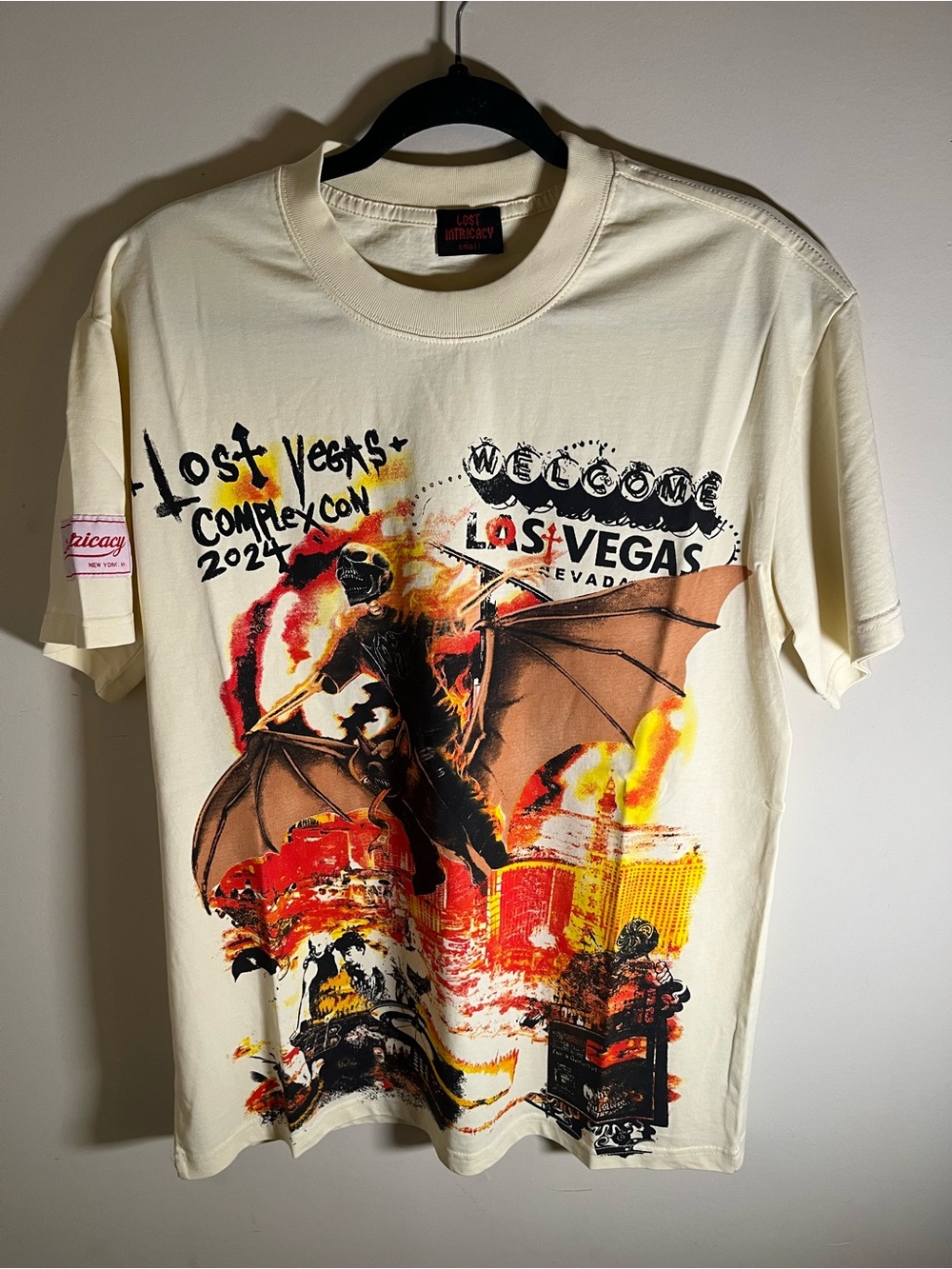 Lost intricacy Las Vegas Graphic Tee - Cream